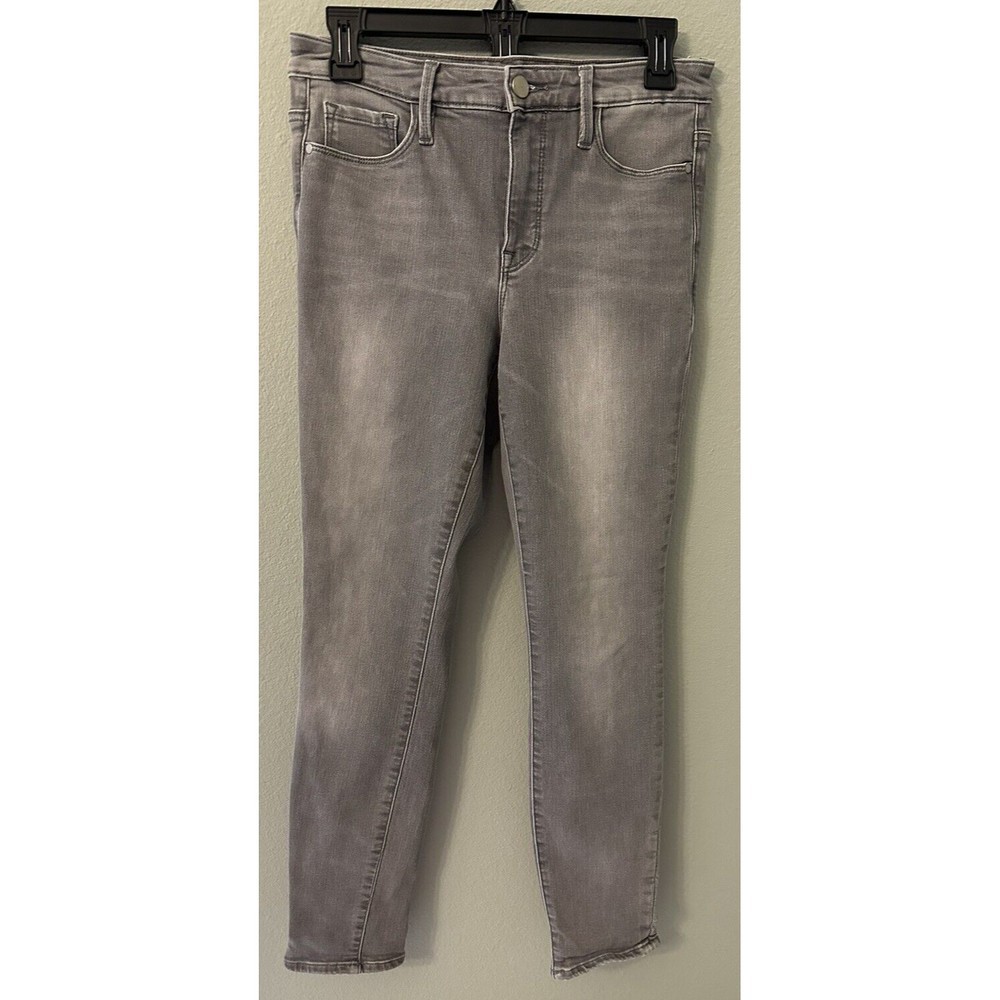 ATHLETA Womens Jeans Size 6 Gray Wash Skinny SCULPTEK Stretch Denim Pockets